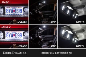 Ford Raptor LED Interior Lighting Kit - Diode Dynamics - Stage 1 - Cool White - `17-`20 Ford Raptor LED Interior Lighting Kit - Diode Dynamics - Stage 1 - Cool White - `17-`20